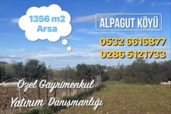 Lapseki Alpagut Köyünde1356 m2 Arsa